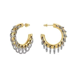 Women’s Punk Chain Hoop Earrings