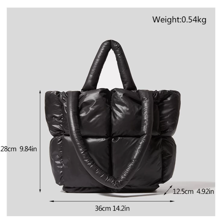 Women’s Quilted Tote Bag Assorted Colours - Image 9