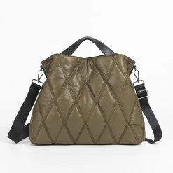 Women’s Quilted Crossbody Bag With Strap