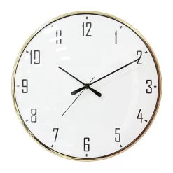 Gold Trim Silent Wall Clock