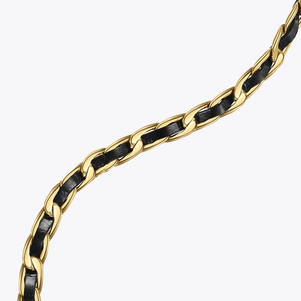 Leather Chain Necklace Great Gift - Image 2