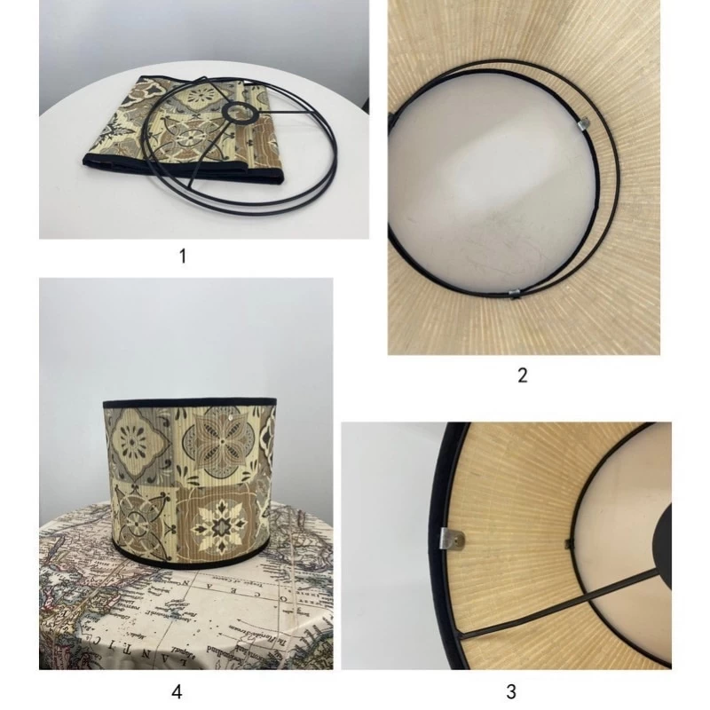 Retro Jungle Bamboo Art Light Shade - Image 4