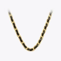 Leather Chain Necklace Great Gift