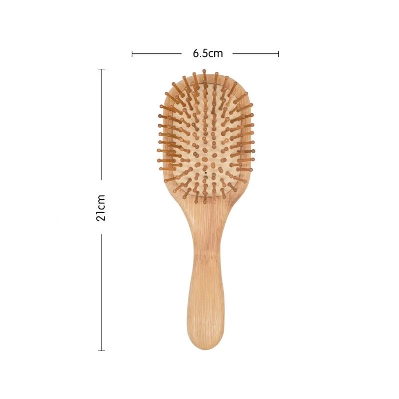 Bamboo Head Massage Comb Hairbrush For Healthy Hair - Image 5