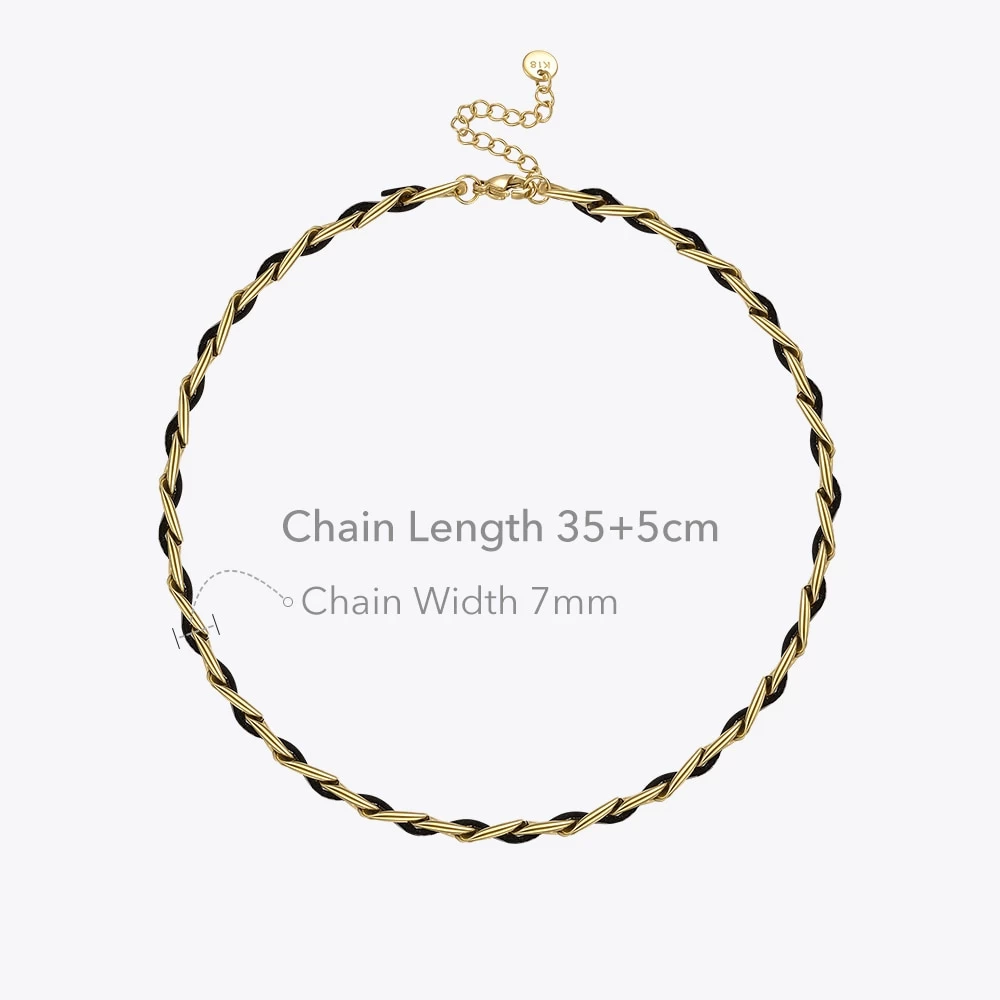 Leather Chain Necklace Great Gift - Image 5