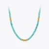 Natural Stone Necklace For Women Chain Choker Valentine Gift