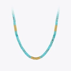 Natural Stone Necklace For Women Chain Choker Valentine Gift