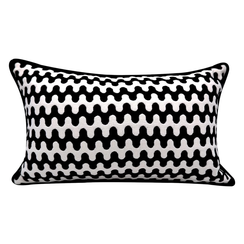 Industrial Black & White Art Cushion Cover