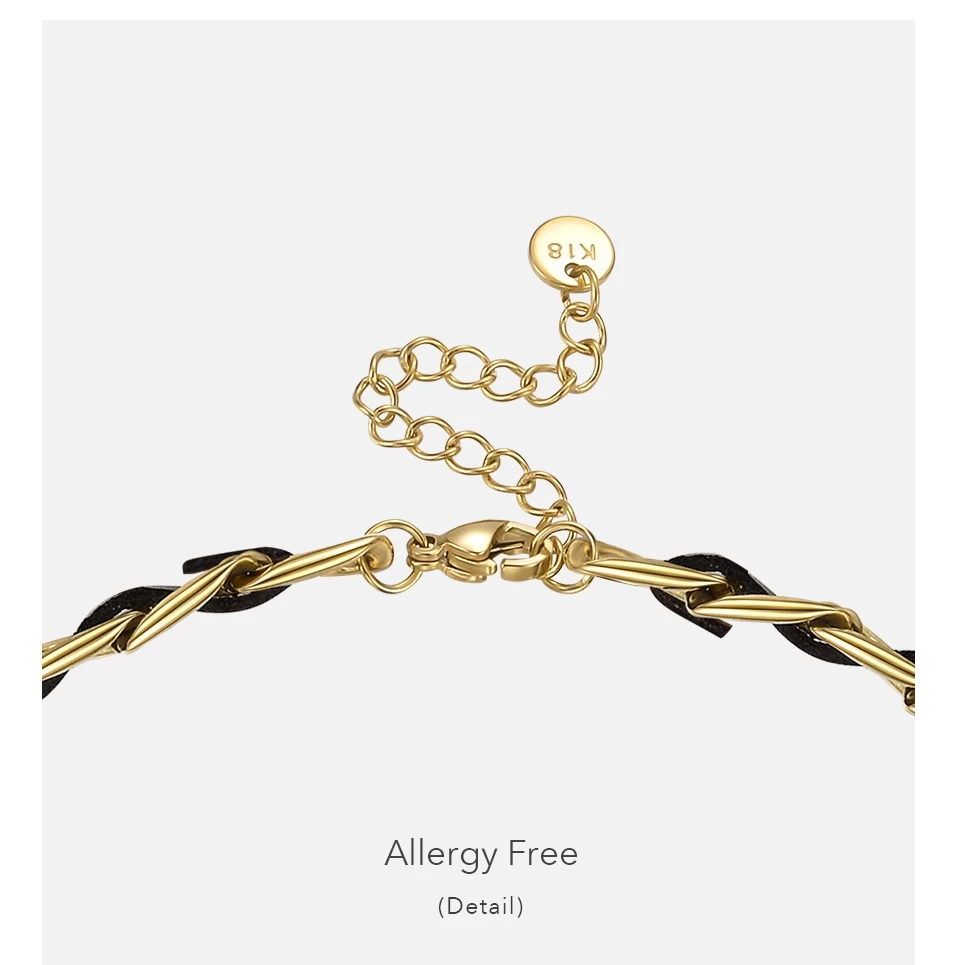 Leather Chain Necklace Great Gift - Image 3