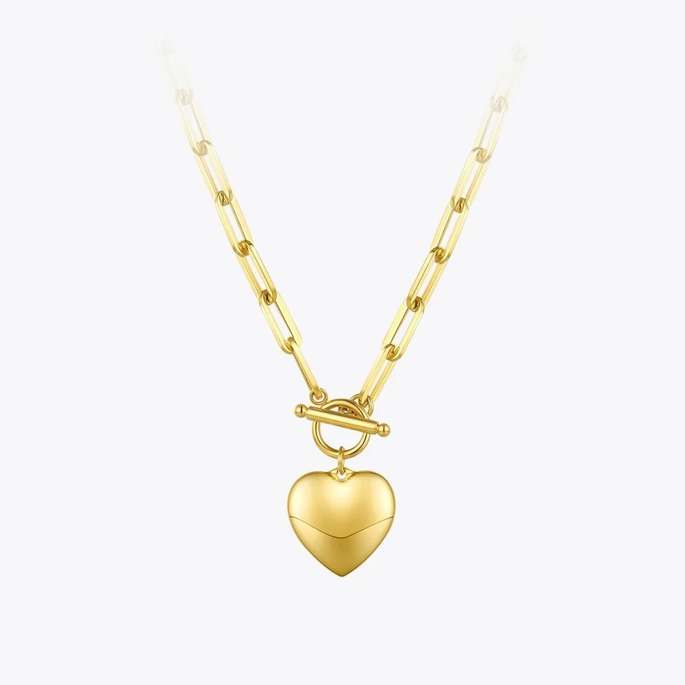Heart Pendant Necklaces In Gold Or Stainless-Steel Choker Necklace