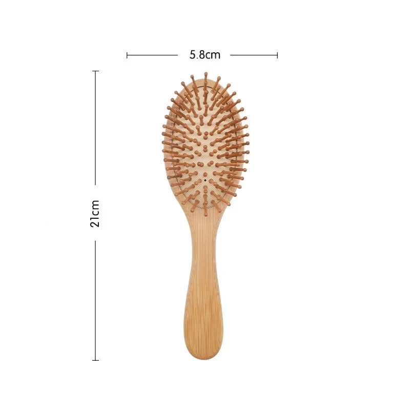 Bamboo Head Massage Comb Hairbrush For Healthy Hair - Image 4