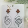 Women’s White Cocoon Earrings