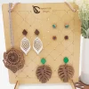 Wooden Earring Stand