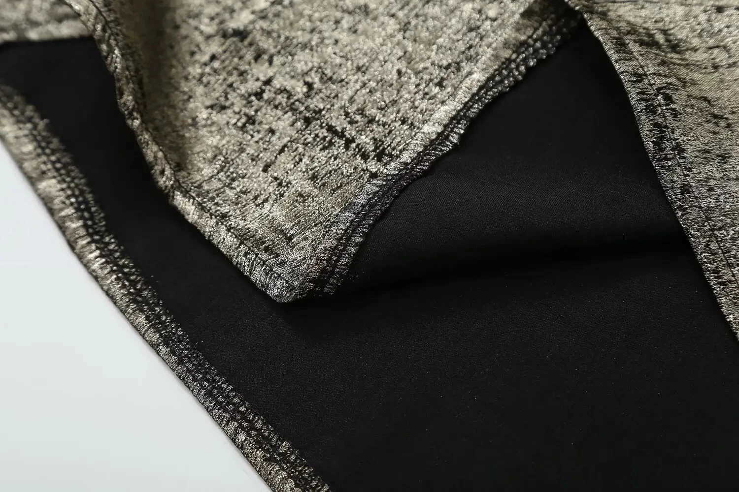 Womens Metallic Foil Thin Strap Backless Low Cut Slim Fit Mini Dress - Image 6