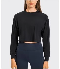 Women’s Long Sleeve Cropped Sweat Top