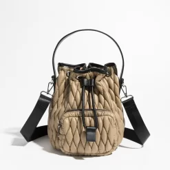 Women’s Quilted Bucket Shoulder Bag