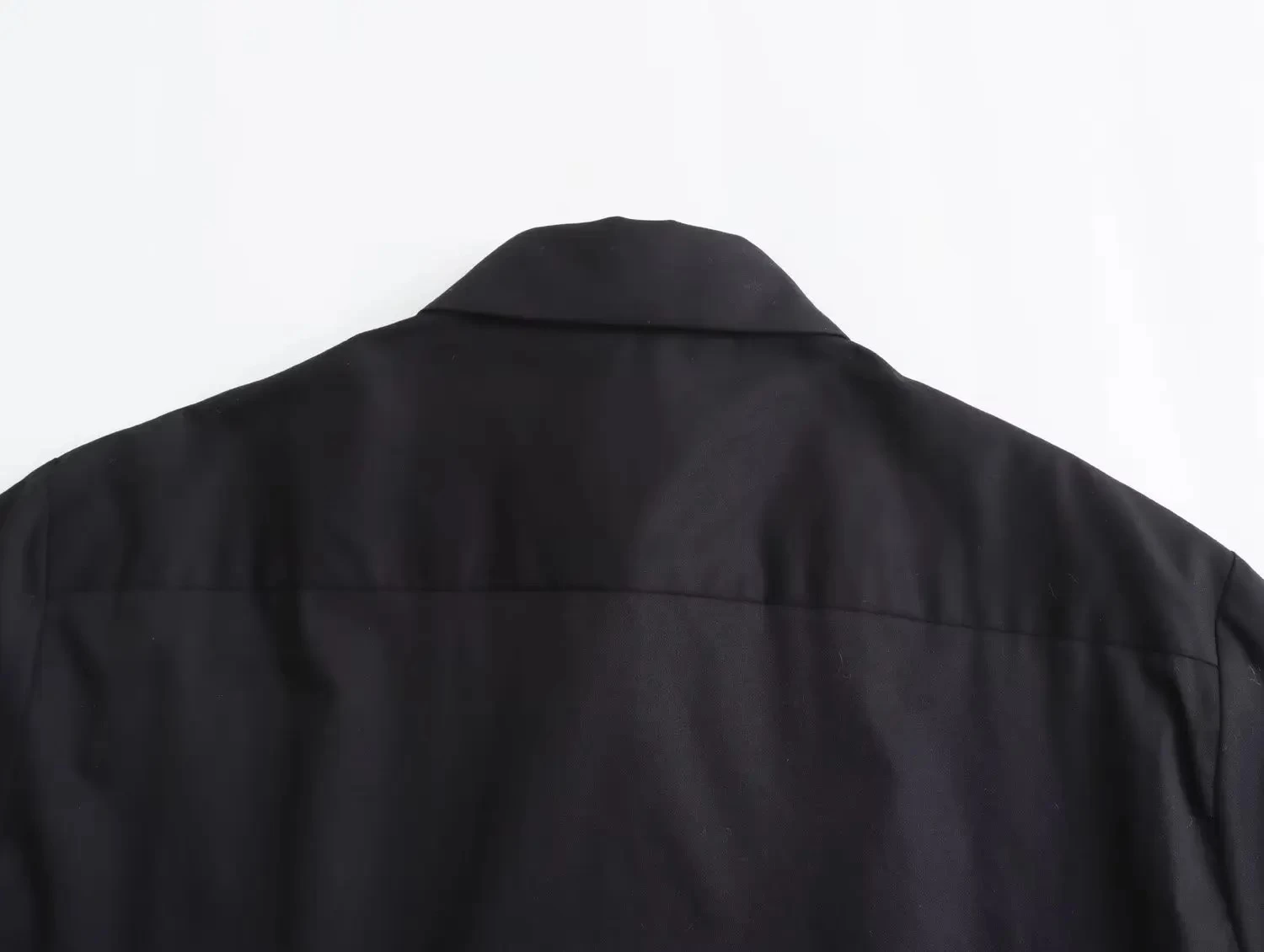 Womens Black Ghost Die Long Sleeve Oversized Shirt - Image 6