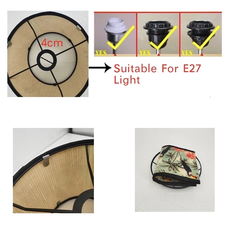 Retro Jungle Bamboo Art Light Shade - Image 5