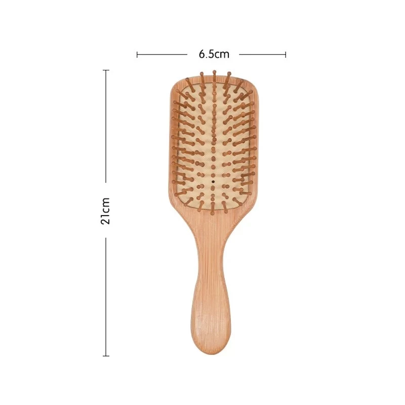 Bamboo Head Massage Comb Hairbrush For Healthy Hair - Image 6