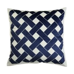 Soft Modern Geometric Velvet Cushion