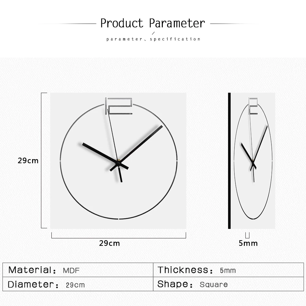 Modern Wall Clock The Bold Handmade Quartz - Image 5