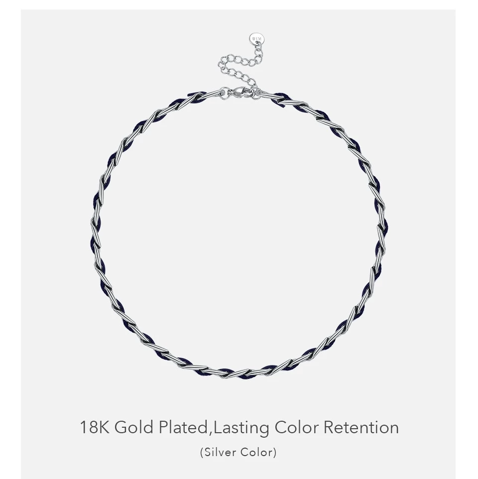 Leather Chain Necklace Great Gift - Image 4