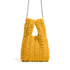 Women’s Crochet Knitted Chain Shoulder Bag
