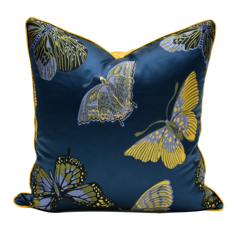 Cushion Modern Butterfly Jacquard Art