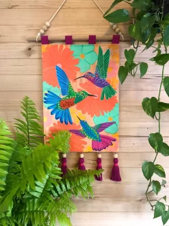 Australian Art Electric Hummingbird Wall Hanging