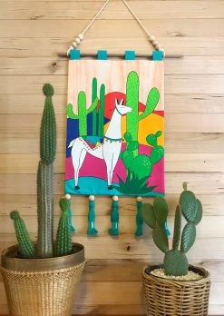 Australian Art Lola Lal Lama Wall Hanging