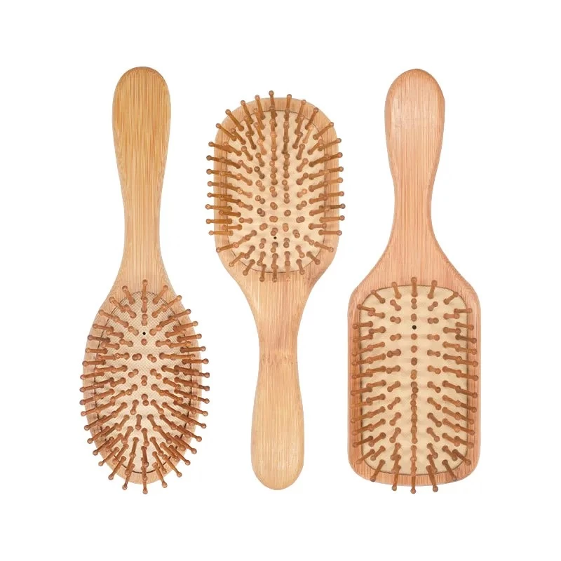 Bamboo Head Massage Comb Hairbrush For Healthy Hair - Image 3
