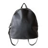Hoopla Black Leather Backpack