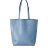 Hoopla Large Blue Grey Portrait Tote Bag