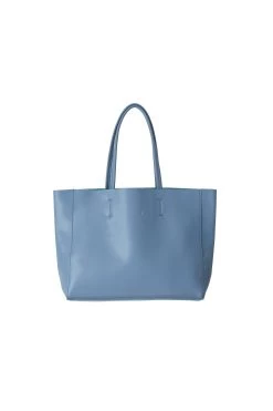 Hoopla Large Blue Grey Landscape Tote Bag