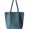 Hoopla Small Teal Zip Tote Bag
