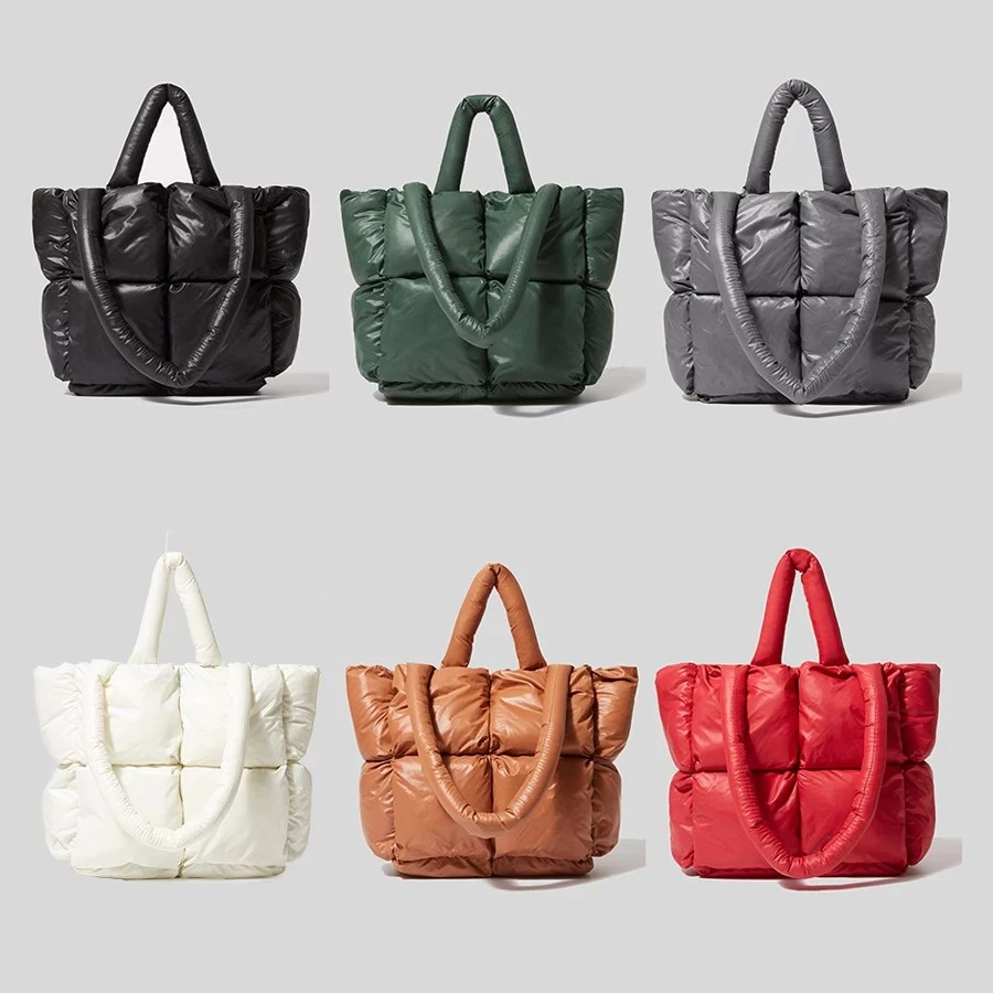 Women’s Quilted Tote Bag Assorted Colours - Image 3