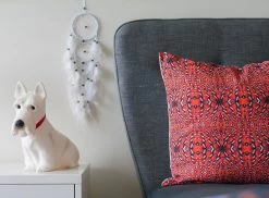 Fish Drying Linen Cushion