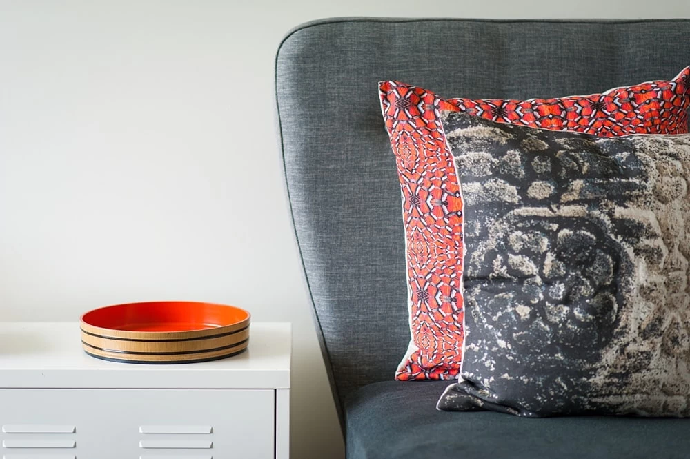 Fish Drying Linen Cushion - Image 2