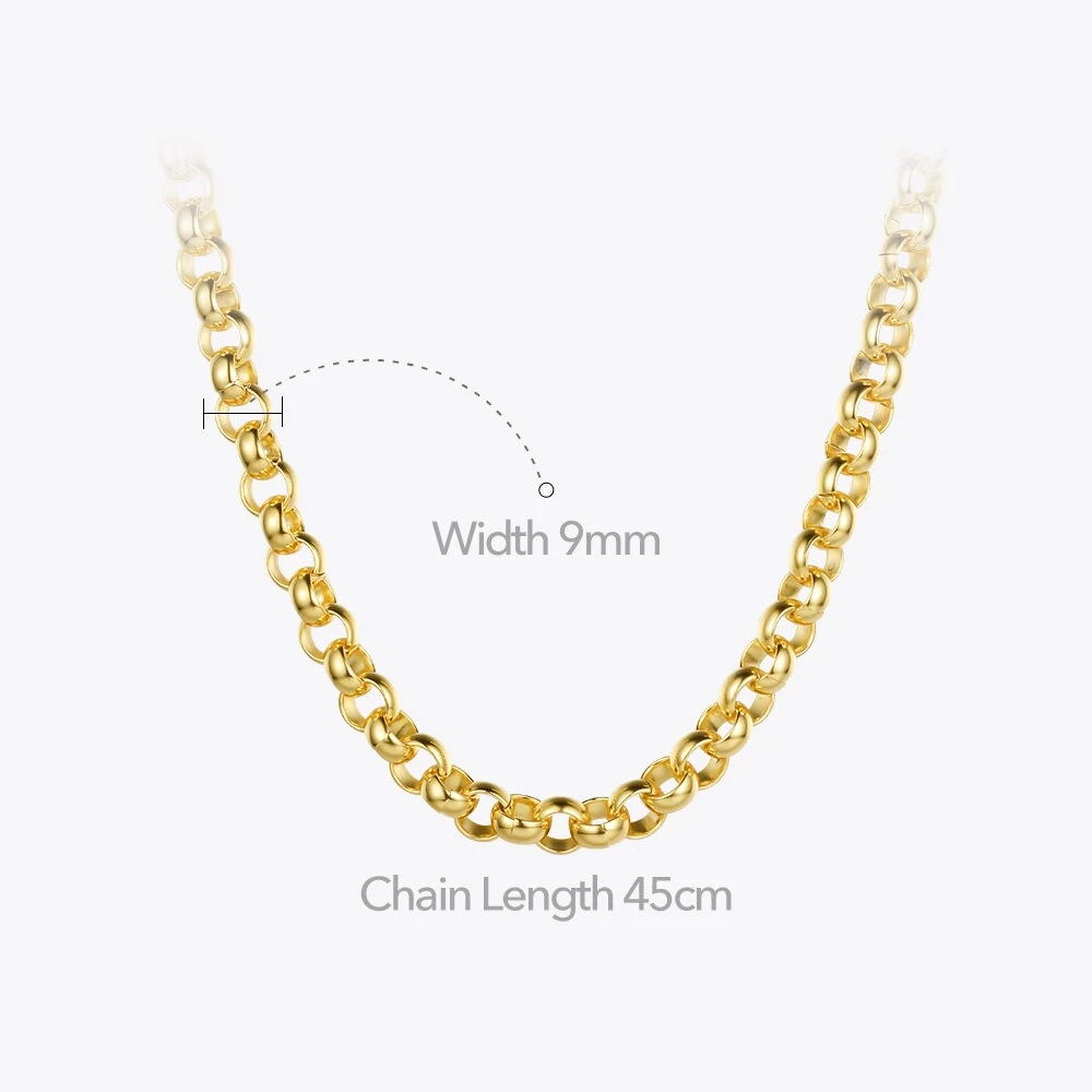 Gold Chain Choker Necklace - Image 3