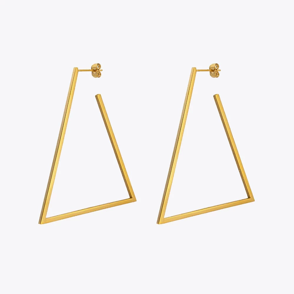 Women’s The Geo Triangle Hoop Earrings